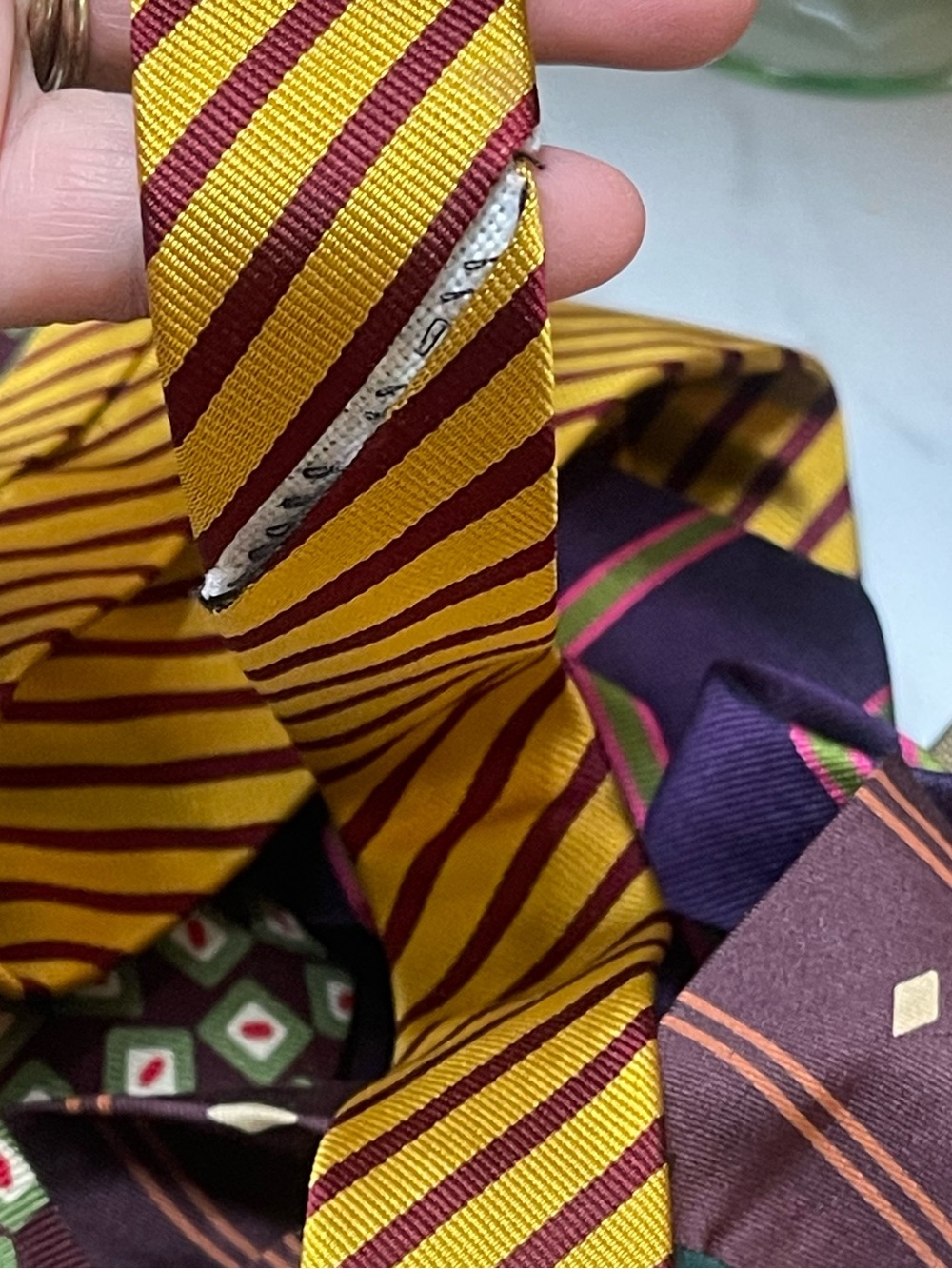 J Crew Bundle 8  Of 100% Silk Men’s Ties J Crew Made In USA - Picture 13 of 16